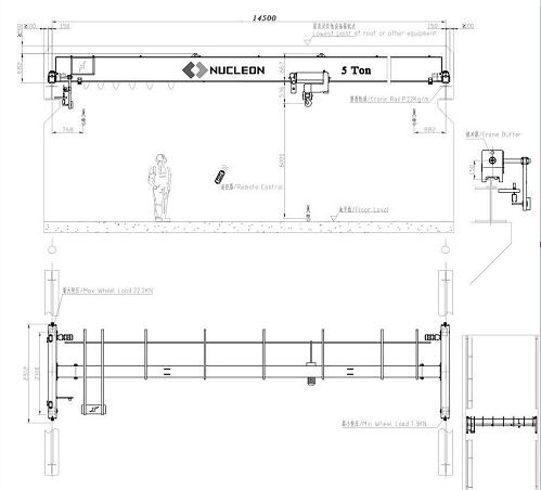 overhead crane 5 ton