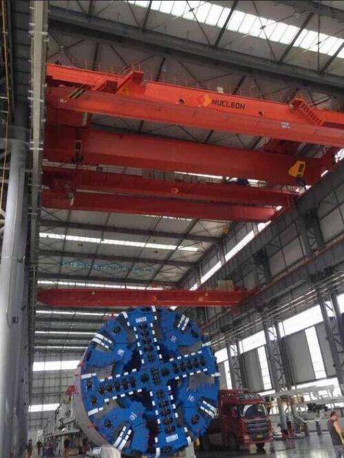 32Ton Double Girder Hook Overhead Travelling Crane With Trolley